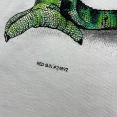 VTG 1997 Budweiser “We Could’ve Been Huge!” Frogs Iguana T-Shirt White • Medium