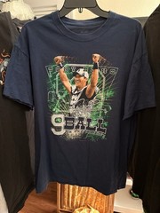 Port & Company Tony Romo NFL Graphic Tee Navy Cotton Crew Neck Short Sleeve L