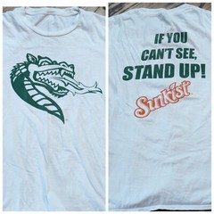 Vtg UAB Blazers T SHIRT (Small) Sunkist Birmingham Alabama Dragon White