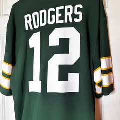 NFL Team Apparel Green Bay Packers Aaron Rodgers 12 Jersey Shirt Mens XL Green