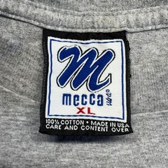 Vintage Mecca T Shirt XL Gray United Sports Streetwear Classic Made in USA