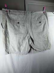 Goodfellow & Co Men’s 38 Shorts Gray Linen Blend Flat Front Summer Casual 10″
