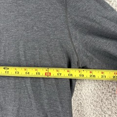 Lululemon Henley Shirt Mens Medium M Gray Long Sleeve Athletic Performance