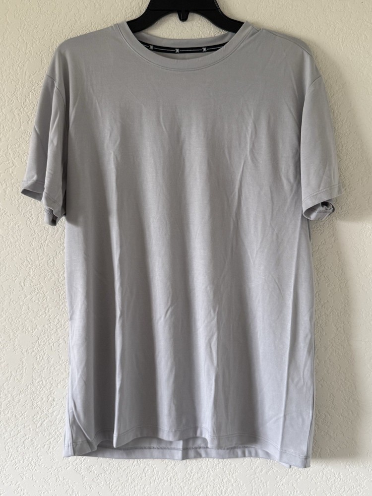 Kenneth Cole Medium Active Tech T-Shirt Alps Gray Stretch $49