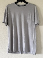 Kenneth Cole Medium Active Tech T-Shirt Alps Gray Stretch $49