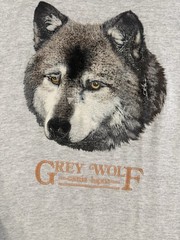 Vintage 90’s Grey Wolf Nature Animal Graphic T-shirt XL Made In USA