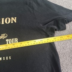 True Religion T-shirt Mens Extra Large Black Metallic Buddha SS Tee World Tour