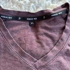 Public Rec Men’s V-Neck Short Sleeve Tee — Mauve Heather