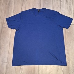 Lot of 4 District 3XL Mens Royal Blue Short Sleeve Perfect Tri Tee T-Shirts