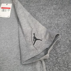 Jordan Shirt Men Large Gray Heather Embroider Wordmark Jumpman Logo Nike Air Tee