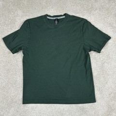 Lululemon Shirt Mens Medium Green Short Sleeve Crewneck Cotton Modal Tee Casual