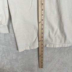 Vintage Navy Long Sleeve T-Shirt Mens XL White Mock Neck Made USA 90s