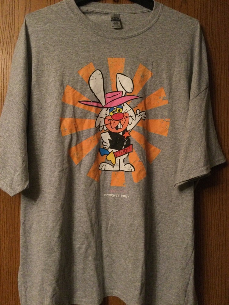 Ricochet Rabbit (Yogi Bear Family) – Graphics Made To Look Old – Gray – 4XL