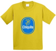 Chiquita, T-, Bananas Vintage Retro Daisy Yellow Unisex Soft Cotton tee T Shirt