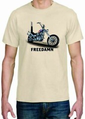 Adult DryBlend® T-Shirt – ( FREEDAMN – AMERICAN PRIDE / BIKER / CHOPPER)