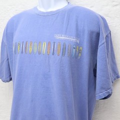 Comfort Colors Pacific Beach Surf Shop T-Shirt XL Blue Surfboards Tee (see photo