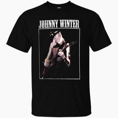 Johnny Winter Step Back Album Unchain My Heartt Cotton Men T-Shirt