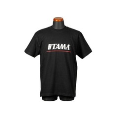 Tama Logo T-Shirt Black w/Red Line Small