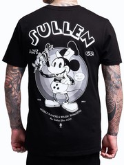 Sullen Men’s Steamboat Sullie Short Sleeve Premium T-shirt Tattoo Cartoon Mouse