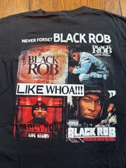 Black Rob Tribute Rap Tee Shirt Puff Daddy P Diddy Bad Boy Records Size L