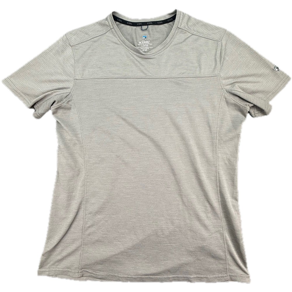 Kuhl T-Shirt Mens Large Gray Short Sleeve Engineered Krew Hiking Top 7361