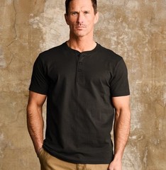 Sturdy Henley Tee-bestselling Sturdy Tee, the Sturdy Henley adds a 3-button.