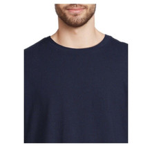 George Men’s Long Sleeve Navy Blue Stretch T-Shirt Size S (34-36) Chest 36″ NWT