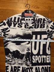 Billionaire Boys Club Men UFO Short Sleeve Woven Shirt White Small