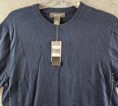 The Men’s Store at Bloomingdale’s Cashmere Blend Sweater Tee M True Navy S/S