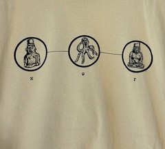 HUF Outernational Men’s Medium JM Studio Design Beige S/S Graphic T-Shirt Tee