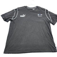 Puma BMW M Motorsport Mens XL Black Graphic T-Shirt Short Sleeve Racing Tee