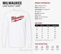 Milwaukee Tool Long-Sleeved Cotton T-Shirt, High-Quality Milwaukee Clothing.