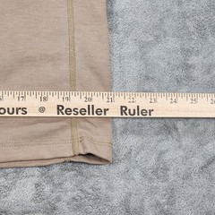 Bulwark FR Shirt Mens Medium Beige Henley Flame Resistant CAT 2 2112 Workwear