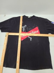 Vintage Budweiser NFL Promo Shirt XL Single Stitch 1992 Beer Tee Waves Tag