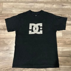DC Shoes Men’s Black Short Sleeve T-Shirt with Shoe Collage Graphic Logo