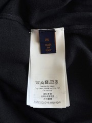 Louis Vuitton Black & White Pin Logo Embroidered T-Shirt