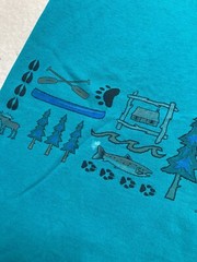 Vintage Yellowstone park oversized camp sleep shirt beach sleeping bear animals