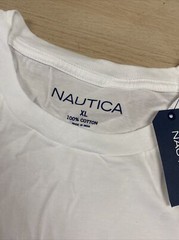 Nautica Graphic T-Shirt Short Sleeve Crew Neck Cotton Logo Bright White XL