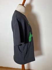 Mens Shirt Large Hawaiian Islands Black Easy Care Stretch Graphic Surfing