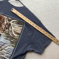Realtree T-Shirt Mens Large L Gray Deer River Creek Hunting Outdoors Southern