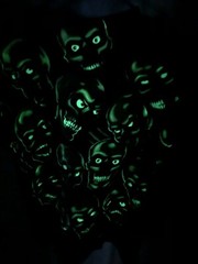 Liquid blue astroworld skull pile glow in dark t shirt Juicy J Travis Scott