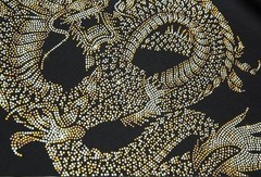 New Fashion Dragon Rhinestone Summer Short Sleeve Luxury Men Streetwear T-Shirt