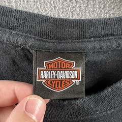 Vintage Harley Davidson Tank Top Mens 2XL Black Wolf Bear Sleeveless Cropped 90s