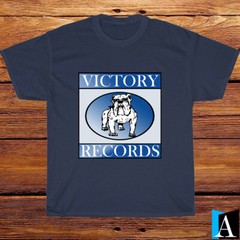 New Shirt Victory Records Artists Label Logo Black/White/Grey/Navy T-Shirt S-3XL