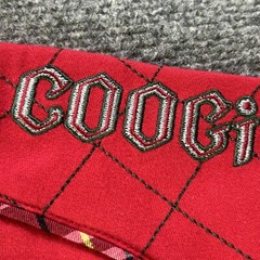 Coogi Shirt Men XXXL Red Plaid Patch Embroidered Vintage Y2K T-shirt Baggy 90’s