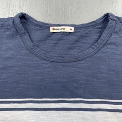 Marine Layer Shirt Mens Medium Slub Cotton Crew Striped Casual Beach Surf Tee T