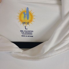 NEW Johnnie-O UPF 50 White Hooded Long Sleeve Shirt Size L