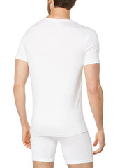 SPANX Mens Zero Sculpt Crewneck T-shirt Sz L, White Cotton & Modal NWT