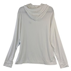 NEW Johnnie-O UPF 50 White Hooded Long Sleeve Shirt Size L