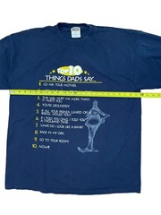 Vintage Humor Men’s T Shirt Size XXL “Top 10 Things Dads Say…” Tultex Tag